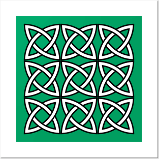 Solomons Knot Interwoven Circular Pattern Posters and Art
